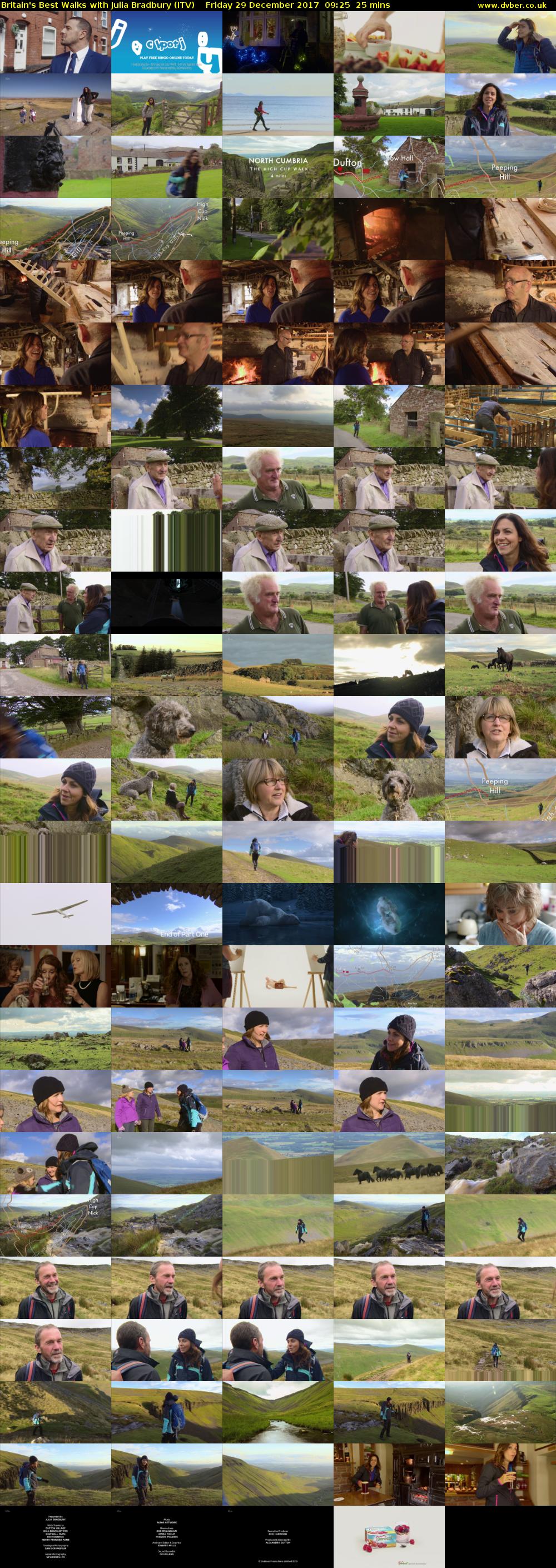 Britain's Best Walks with Julia Bradbury (ITV) Friday 29 December 2017 09:25 - 09:50