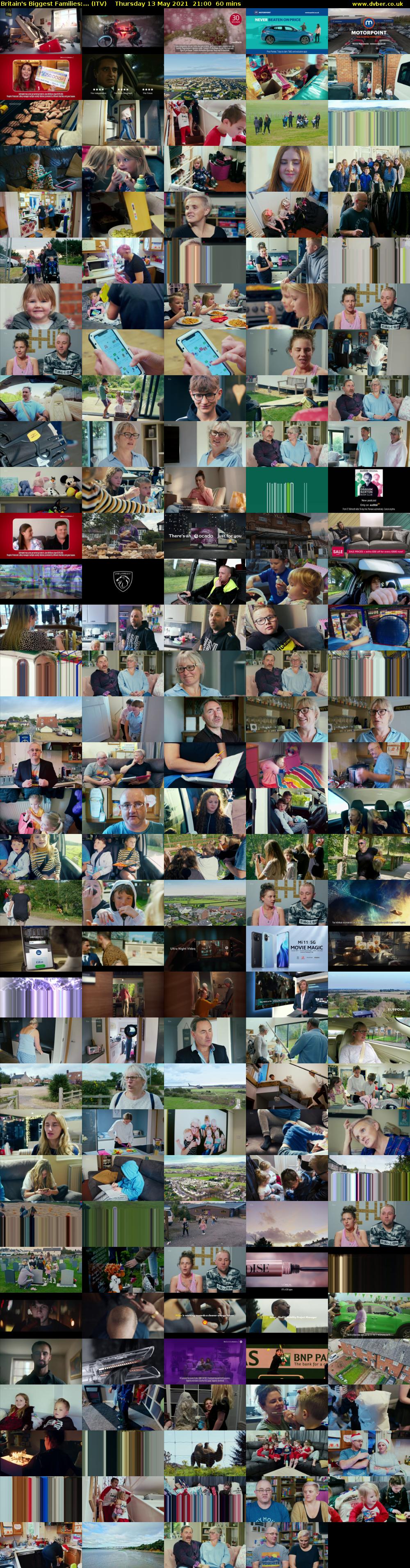 Britain's Biggest Families:... (ITV) Thursday 13 May 2021 21:00 - 22:00