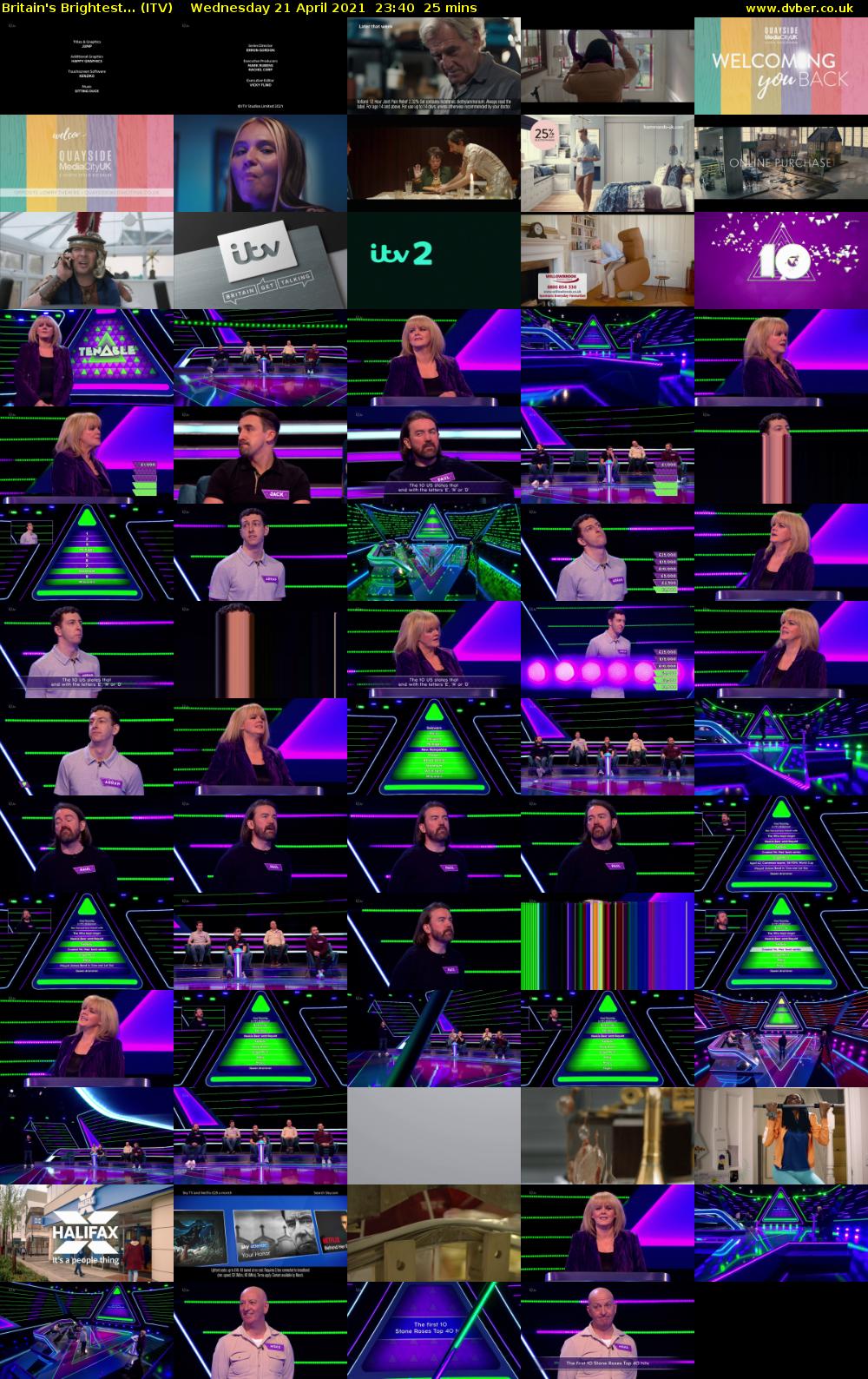 Britain's Brightest... (ITV) Wednesday 21 April 2021 23:40 - 00:05
