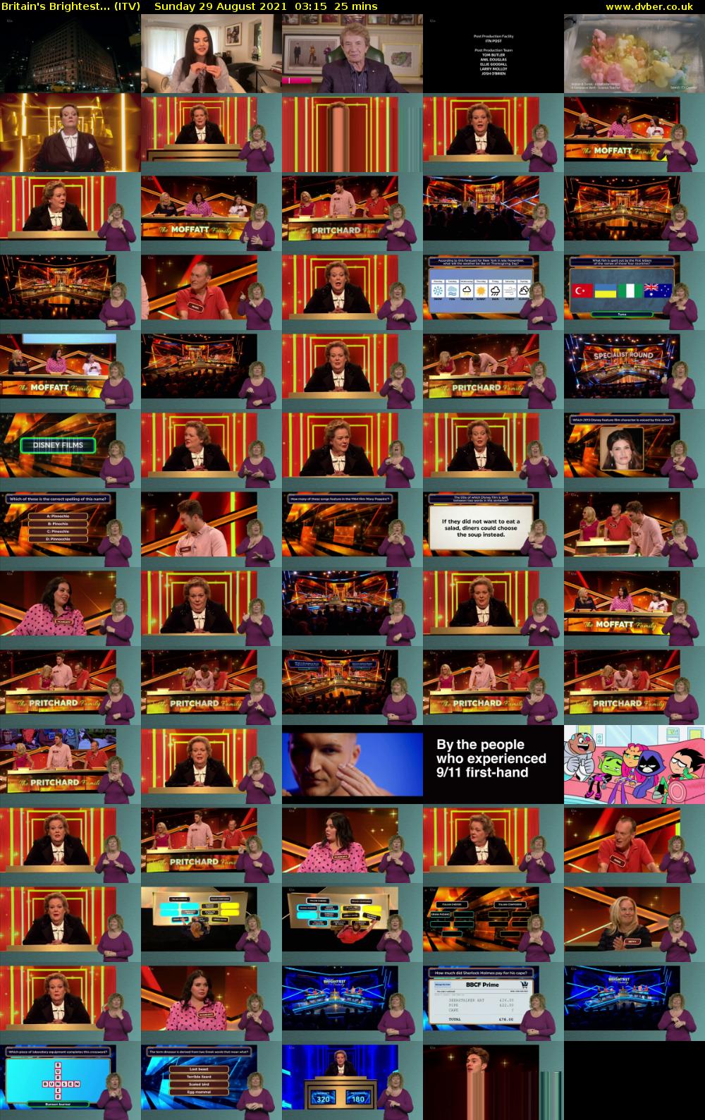 Britain's Brightest... (ITV) Sunday 29 August 2021 03:15 - 03:40