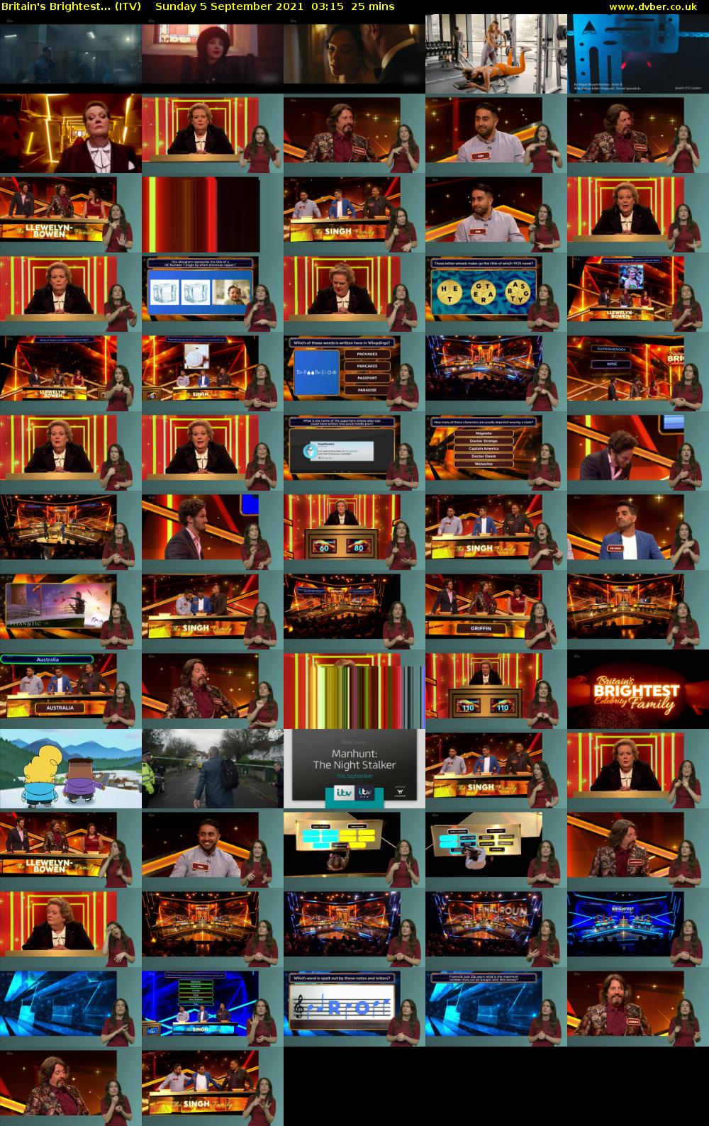 Britain's Brightest... (ITV) Sunday 5 September 2021 03:15 - 03:40