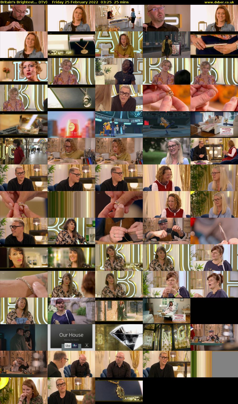Britain's Brightest... (ITV) Friday 25 February 2022 03:25 - 03:50