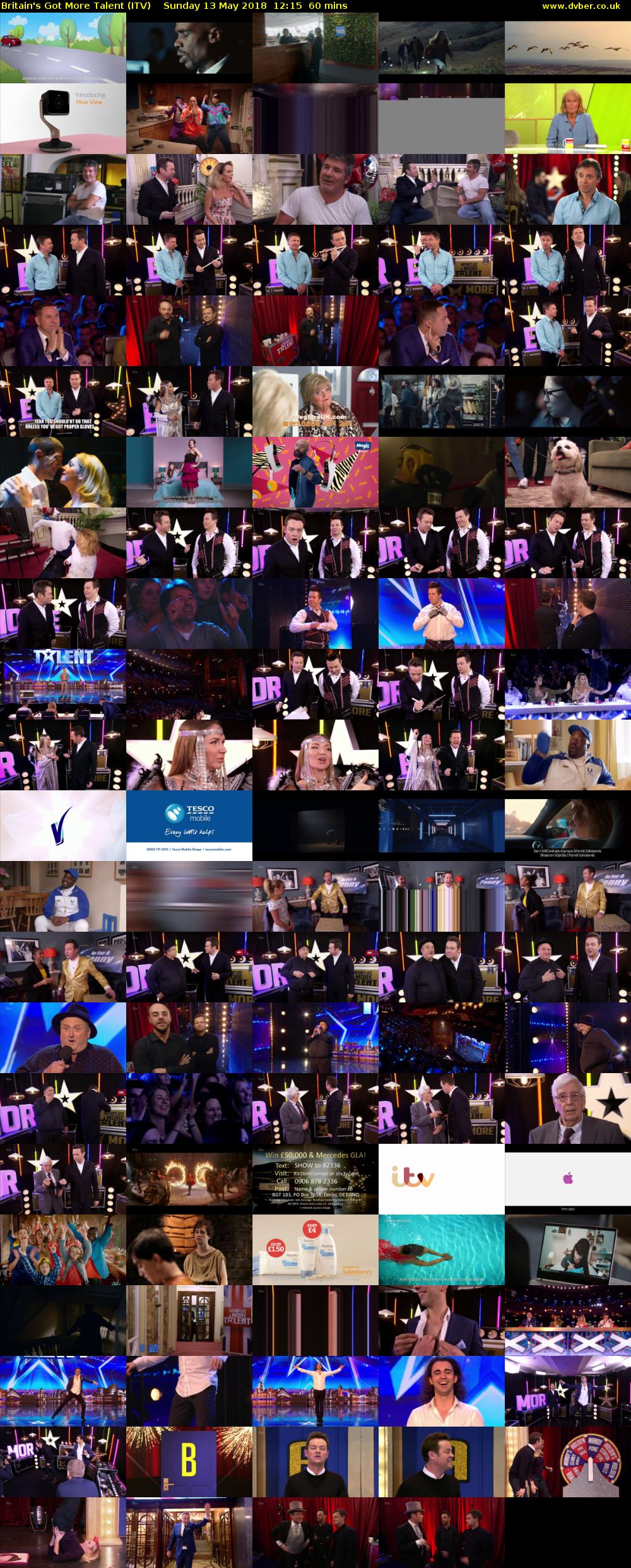 Britain's Got More Talent (ITV) Sunday 13 May 2018 12:15 - 13:15