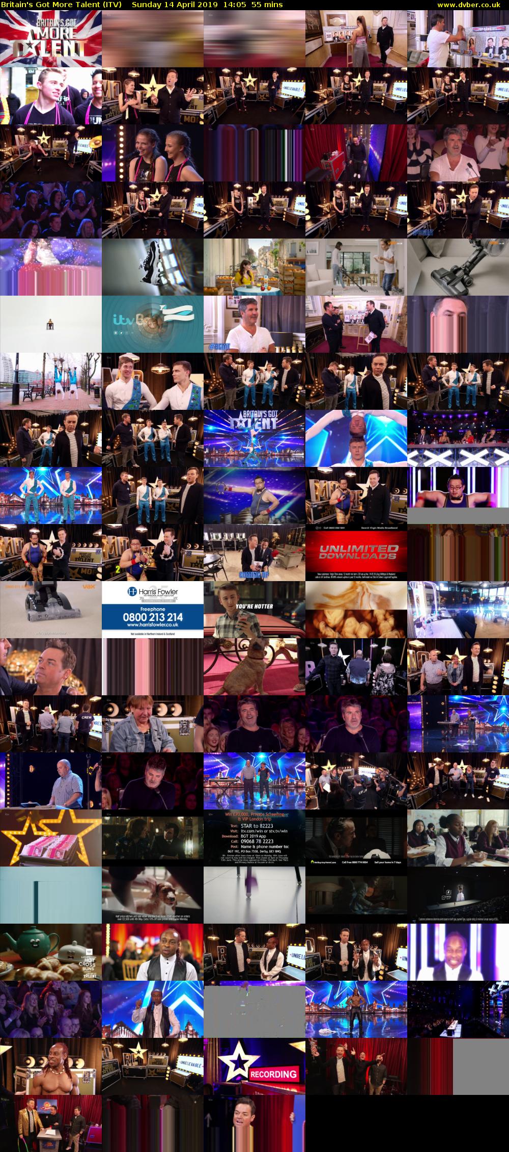 Britain's Got More Talent (ITV) Sunday 14 April 2019 14:05 - 15:00