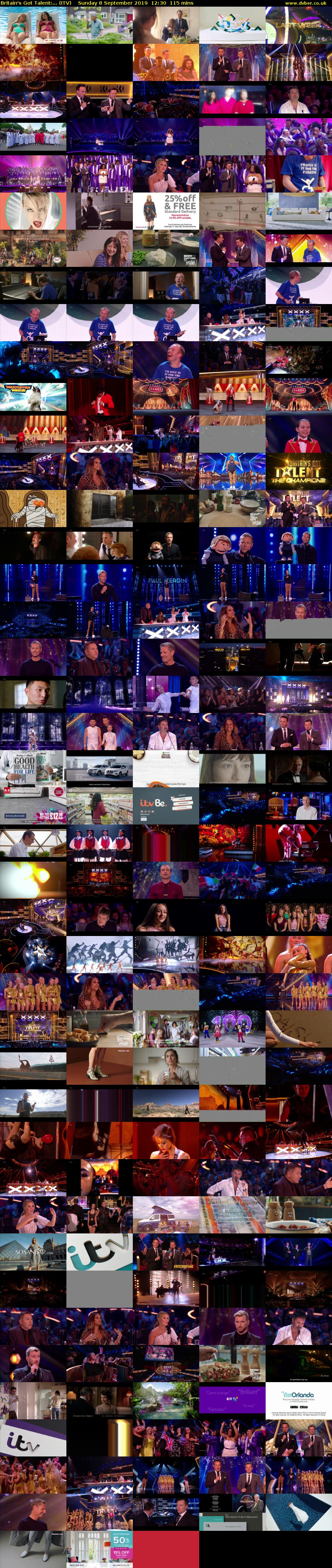 Britain's Got Talent:... (ITV) Sunday 8 September 2019 12:30 - 14:25