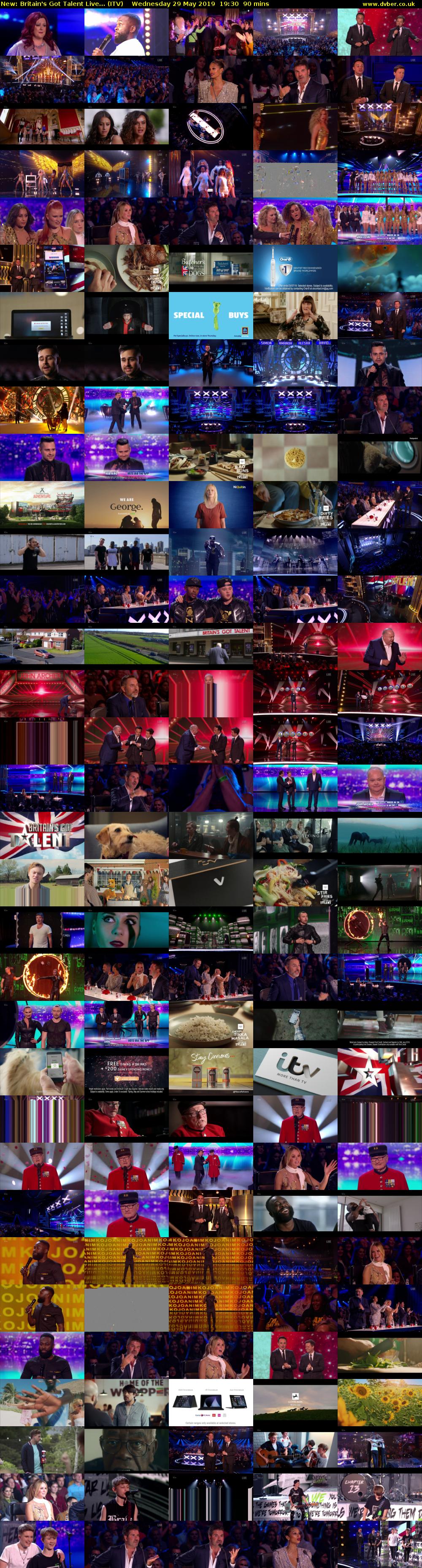 Britain's Got Talent Live... (ITV) Wednesday 29 May 2019 19:30 - 21:00