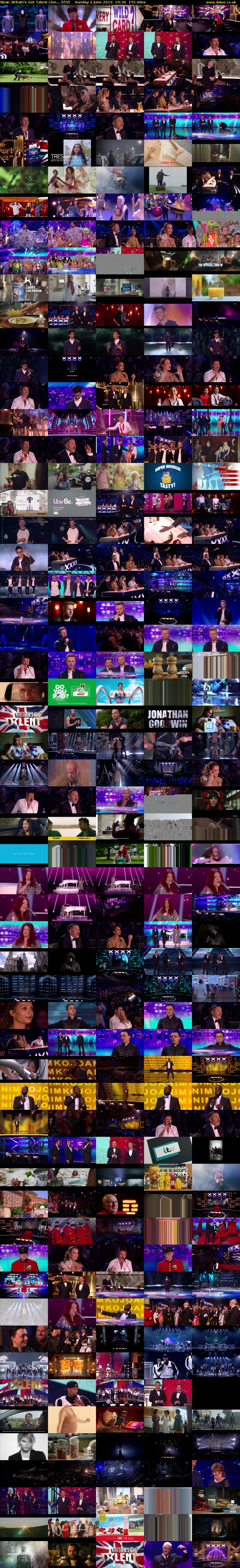 Britain's Got Talent Live... (ITV) Sunday 2 June 2019 19:30 - 22:05