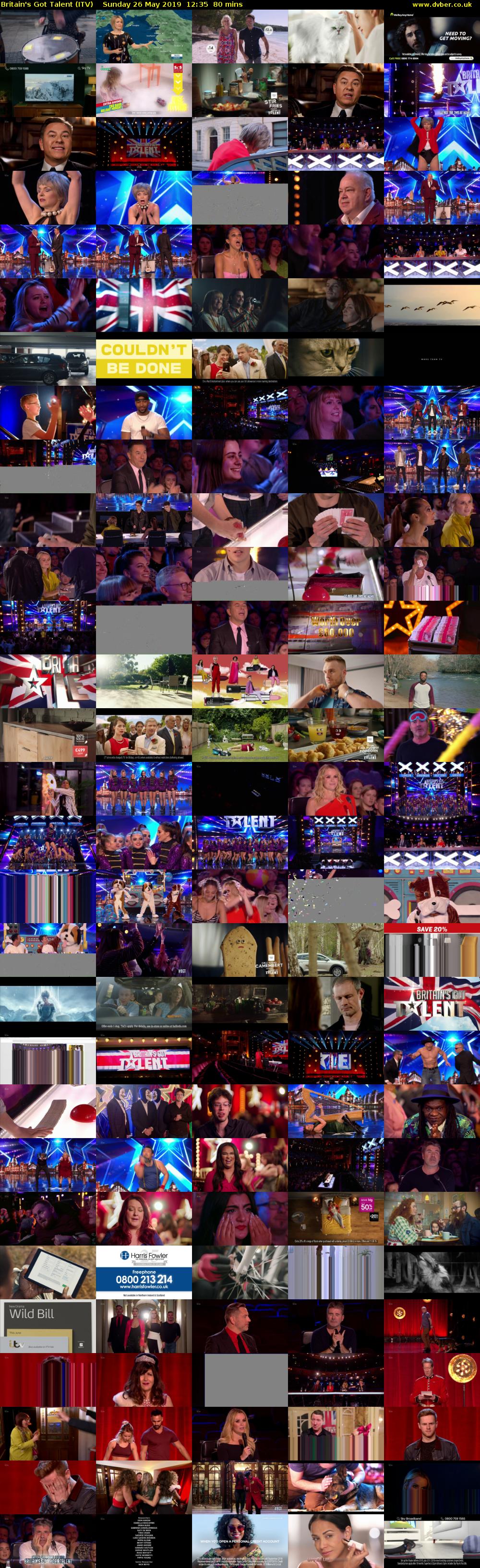 Britain's Got Talent (ITV) Sunday 26 May 2019 12:35 - 13:55