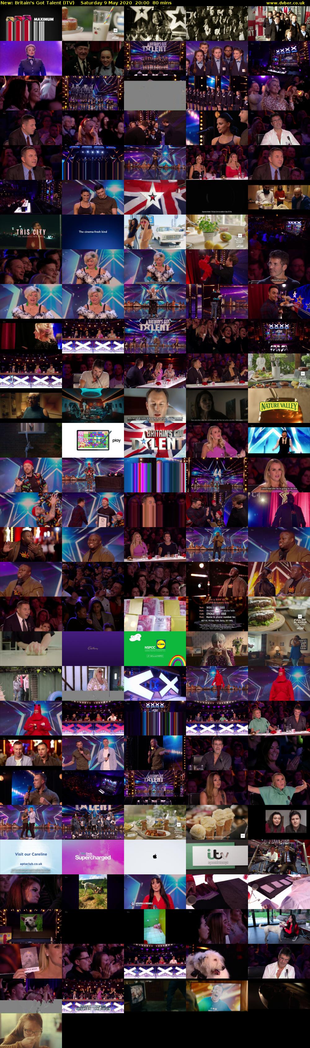 Britain's Got Talent (ITV) Saturday 9 May 2020 20:00 - 21:20