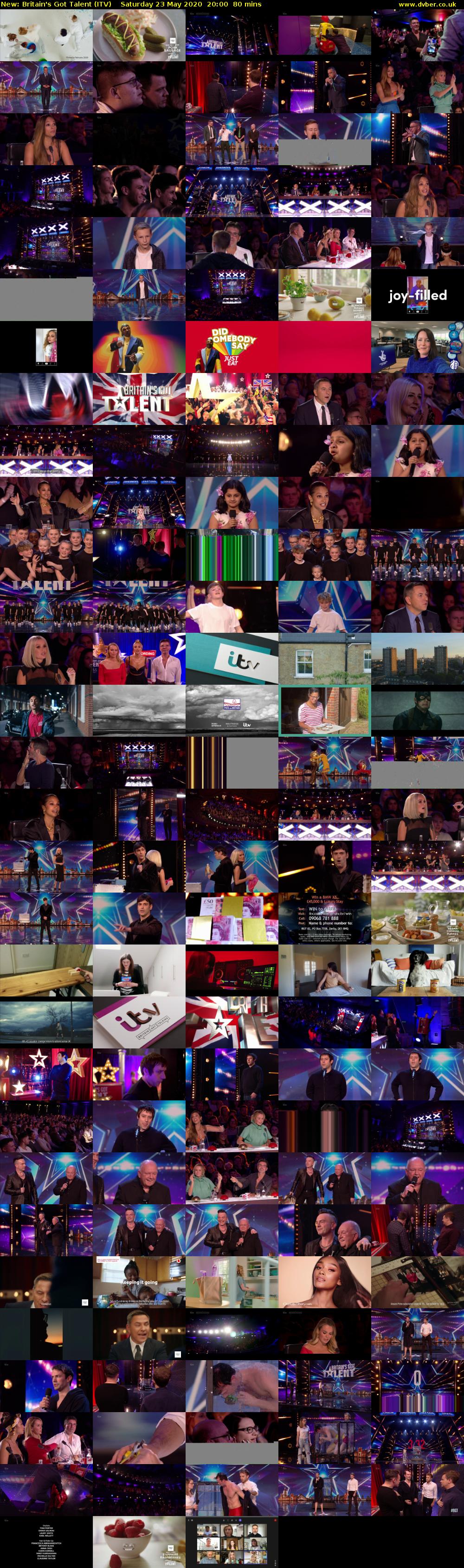 Britain's Got Talent (ITV) Saturday 23 May 2020 20:00 - 21:20