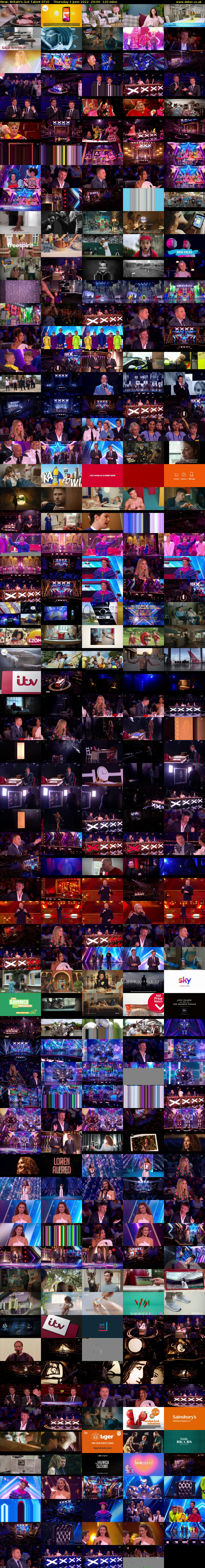 Britain's Got Talent (ITV) Thursday 2 June 2022 20:00 - 22:00
