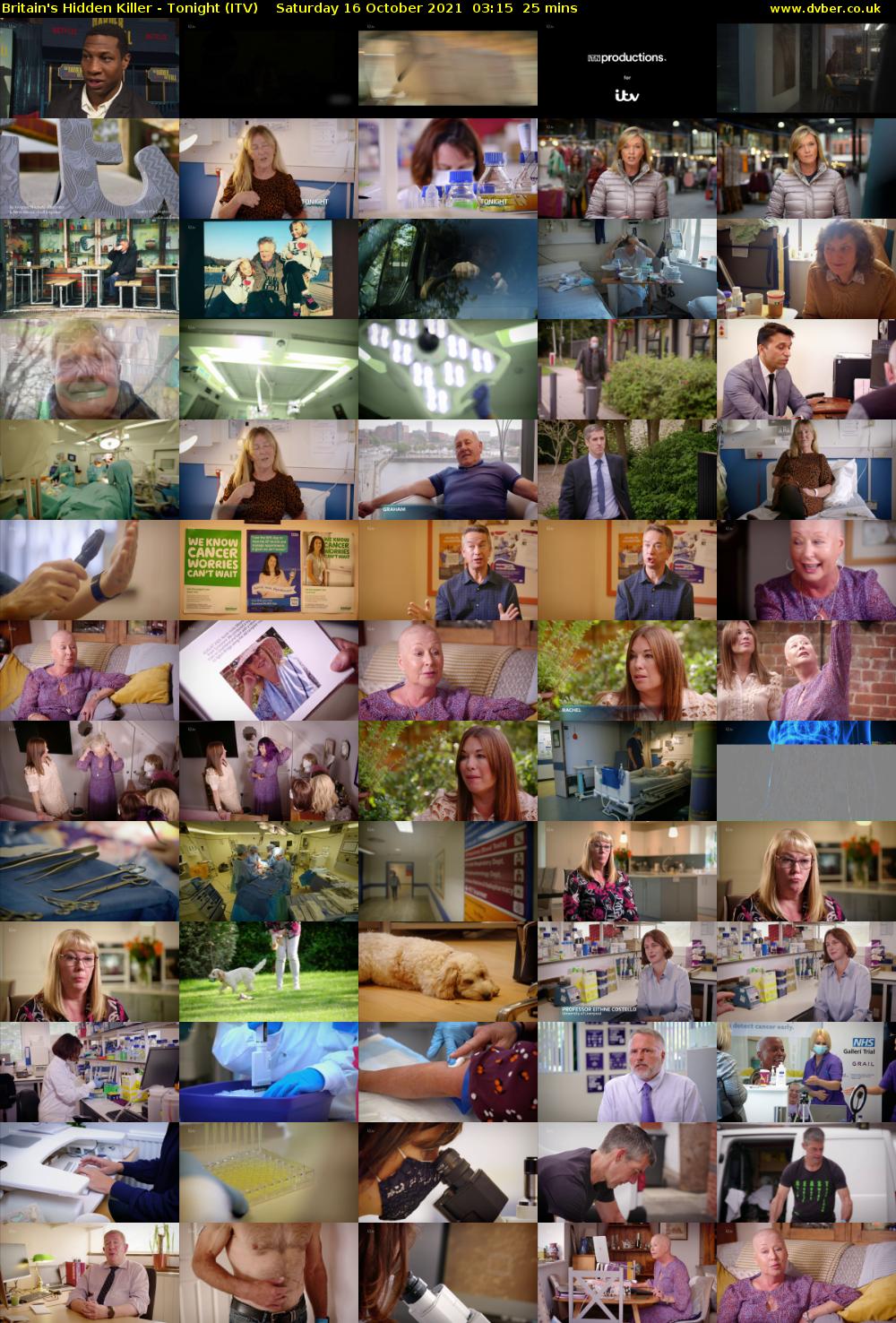Britain's Hidden Killer - Tonight (ITV) Saturday 16 October 2021 03:15 - 03:40
