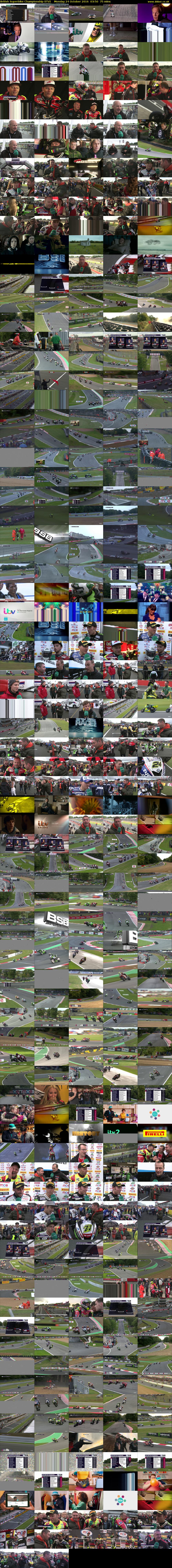 British Superbike Championship (ITV) Monday 24 October 2016 03:50 - 05:05