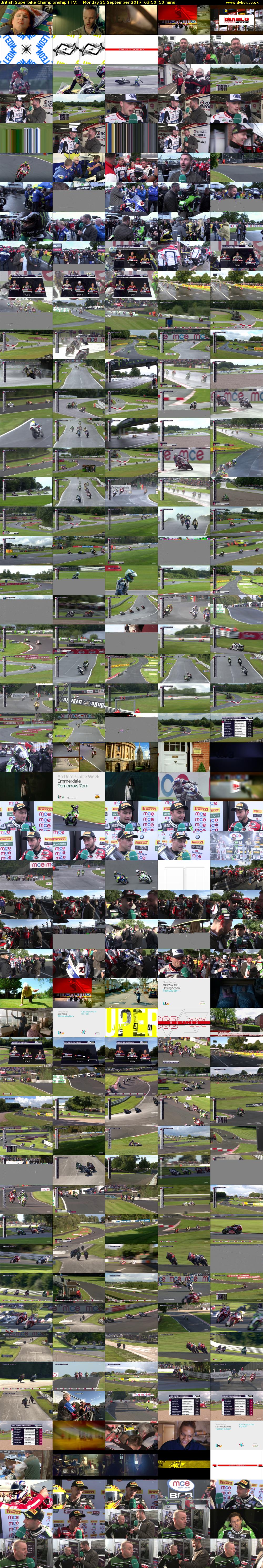 British Superbike Championship (ITV) Monday 25 September 2017 03:50 - 04:40