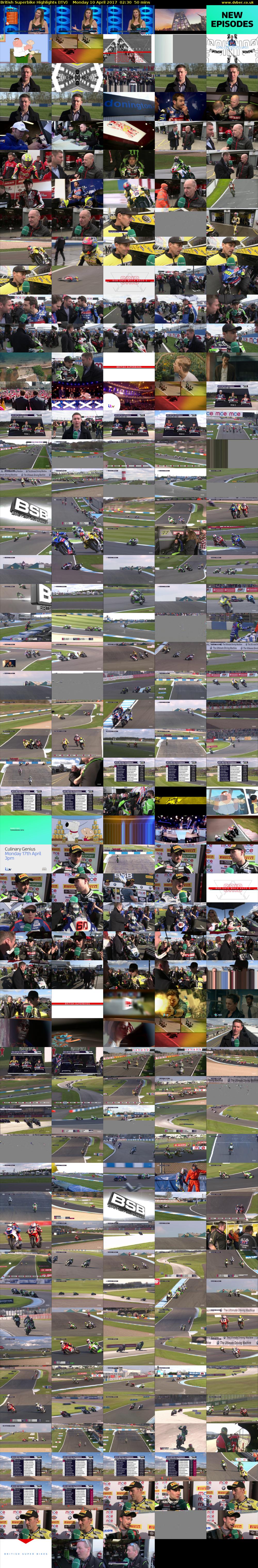 British Superbike Highlights (ITV) Monday 10 April 2017 02:30 - 03:20