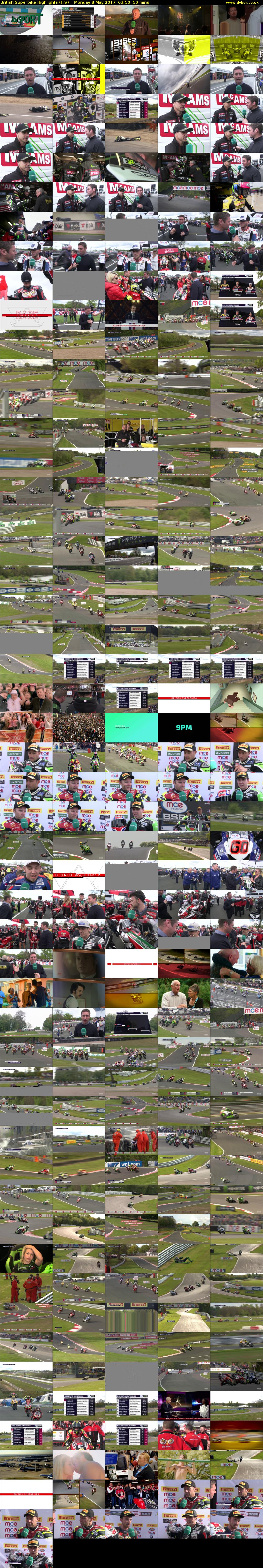 British Superbike Highlights (ITV) Monday 8 May 2017 03:50 - 04:40
