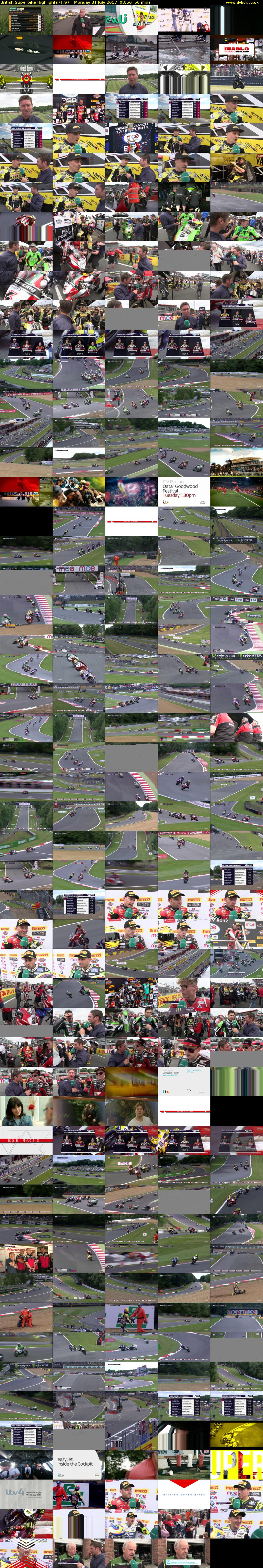 British Superbike Highlights (ITV) Monday 31 July 2017 03:50 - 04:40