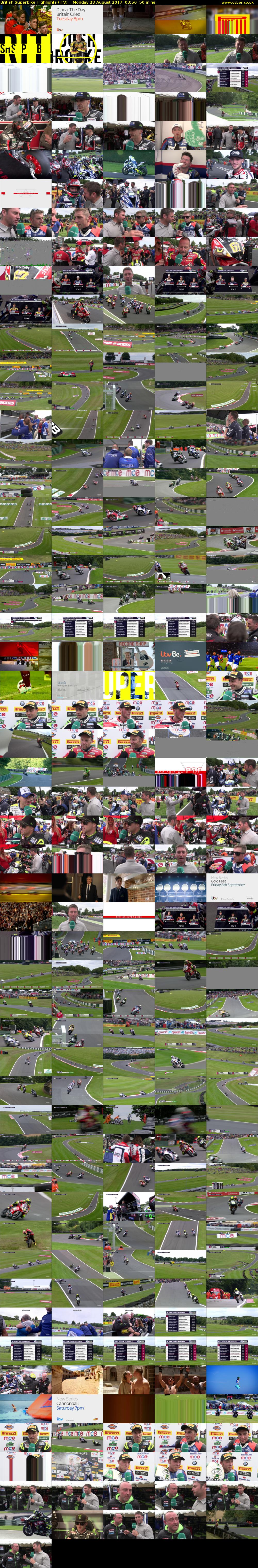 British Superbike Highlights (ITV) Monday 28 August 2017 03:50 - 04:40