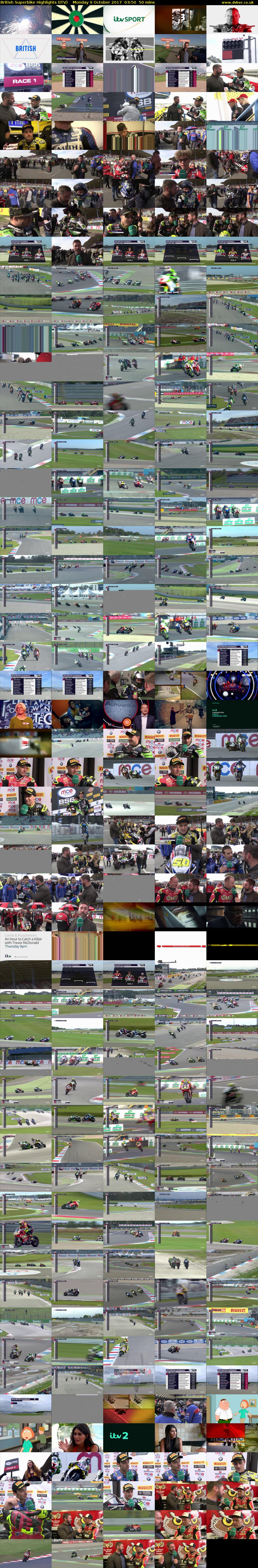 British Superbike Highlights (ITV) Monday 9 October 2017 03:50 - 04:40