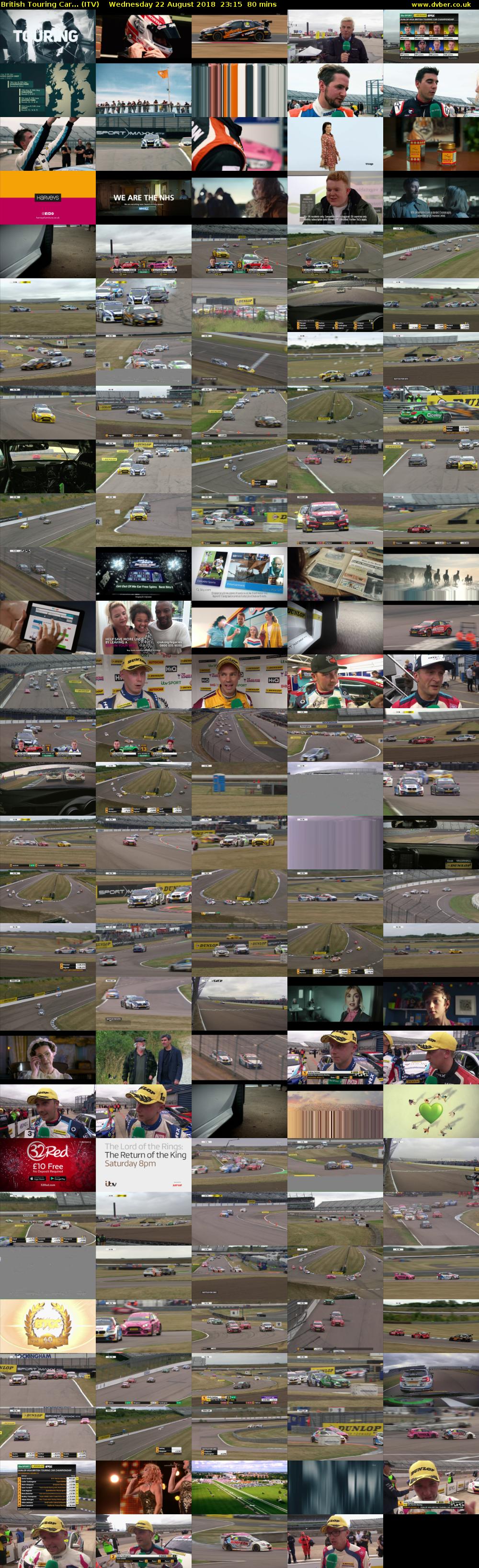 British Touring Car... (ITV) Wednesday 22 August 2018 23:15 - 00:35