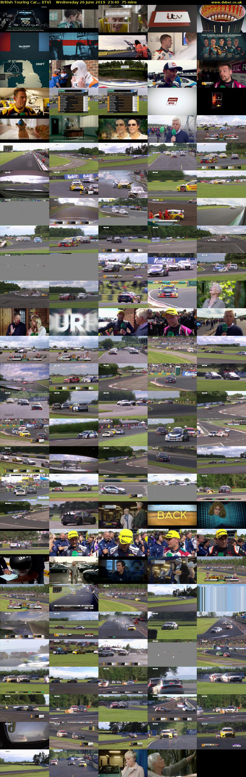 British Touring Car... (ITV) Wednesday 26 June 2019 23:40 - 00:55