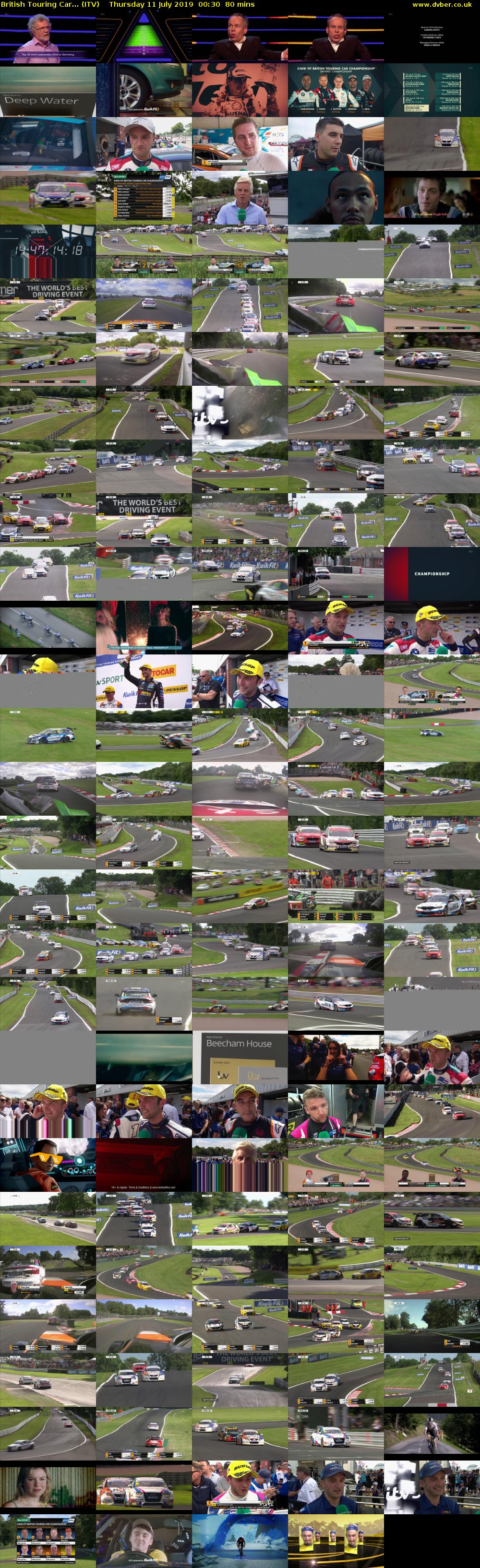 British Touring Car... (ITV) Thursday 11 July 2019 00:30 - 01:50