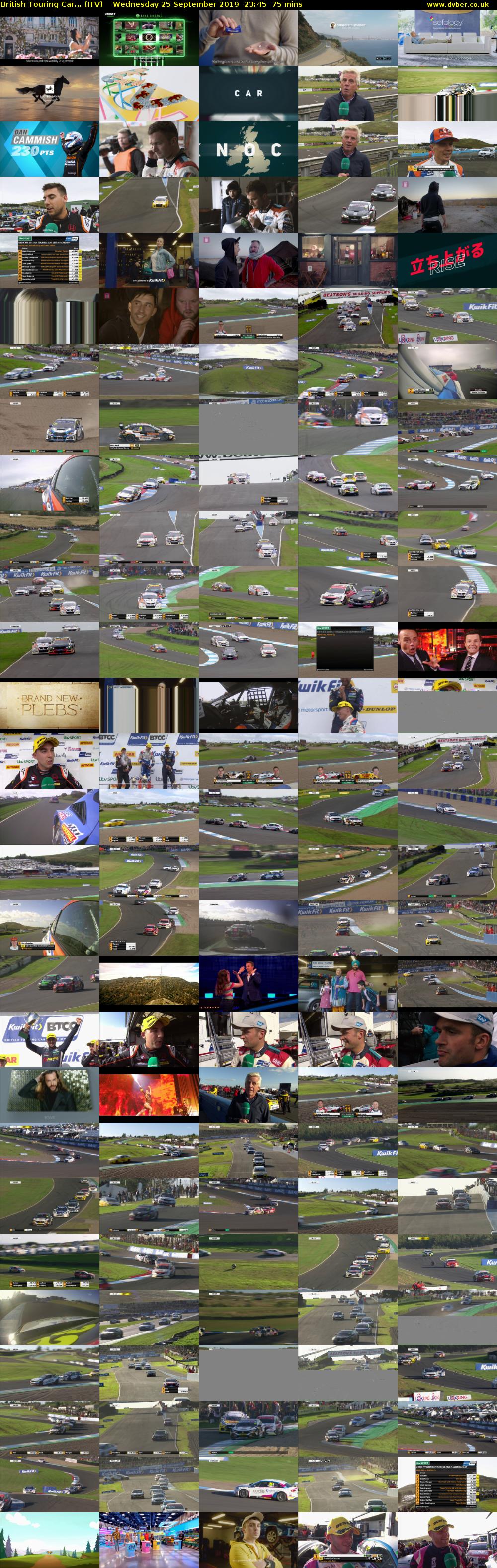British Touring Car... (ITV) Wednesday 25 September 2019 23:45 - 01:00