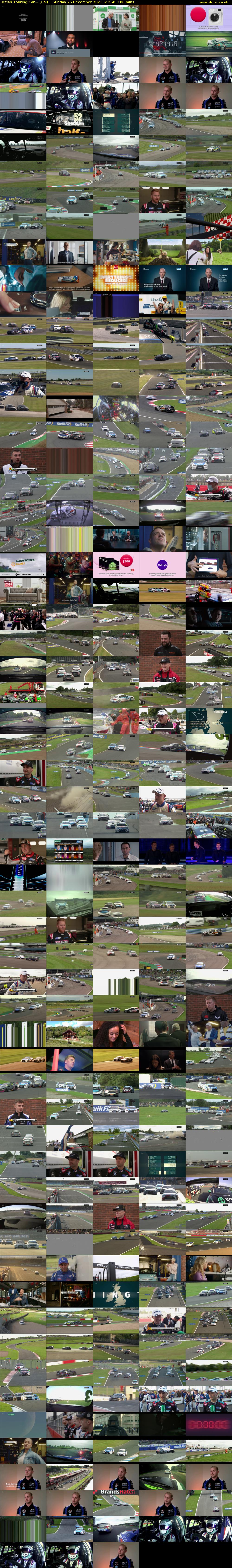 British Touring Car... (ITV) Sunday 26 December 2021 23:50 - 01:30
