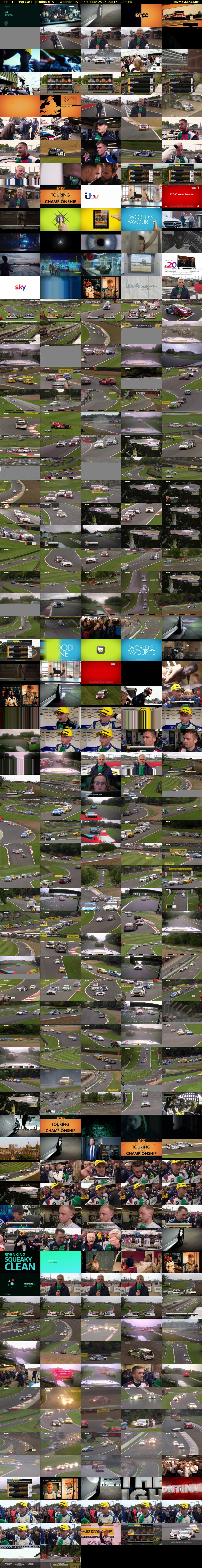 British Touring Car Highlights (ITV) Wednesday 11 October 2017 23:15 - 00:35