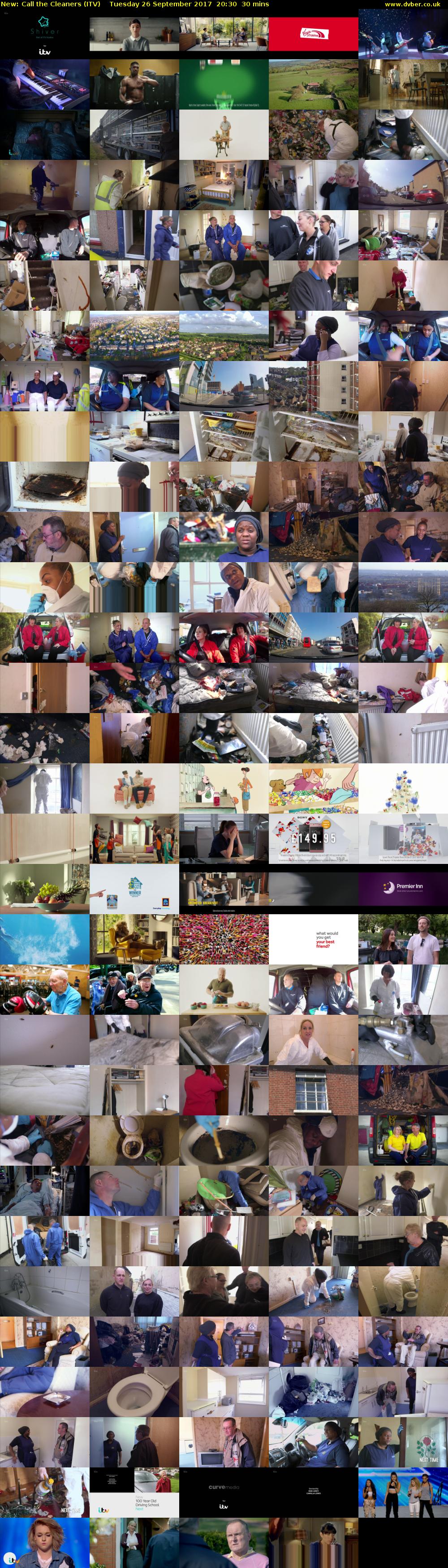 Call the Cleaners (ITV) Tuesday 26 September 2017 20:30 - 21:00