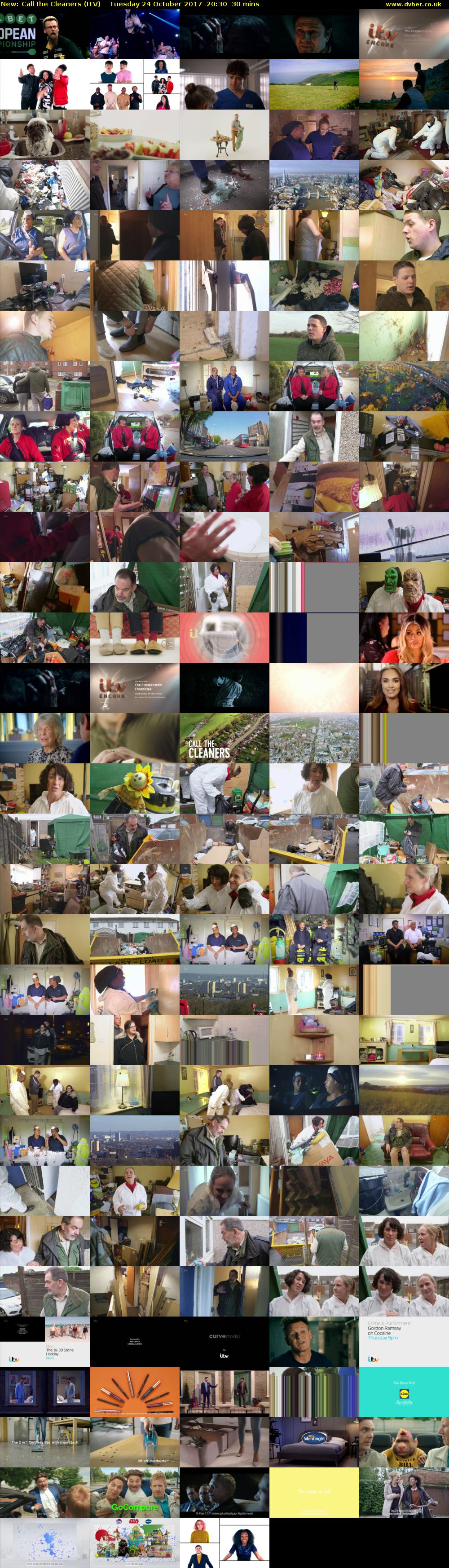 Call the Cleaners (ITV) Tuesday 24 October 2017 20:30 - 21:00