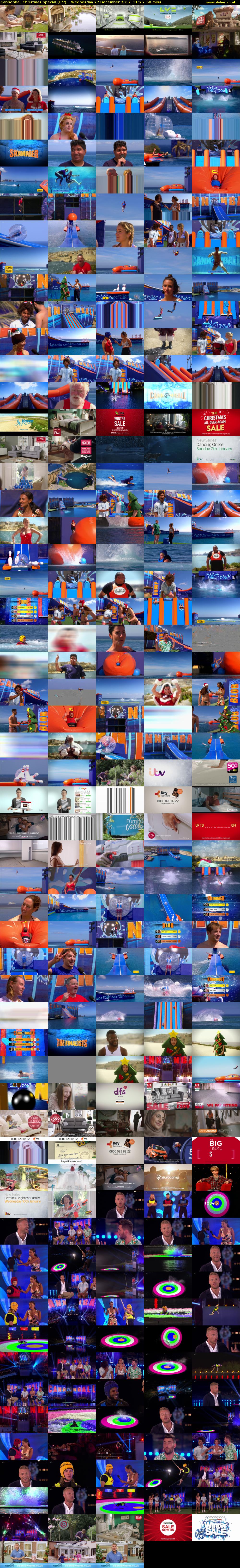 Cannonball Christmas Special (ITV) Wednesday 27 December 2017 11:25 - 12:25
