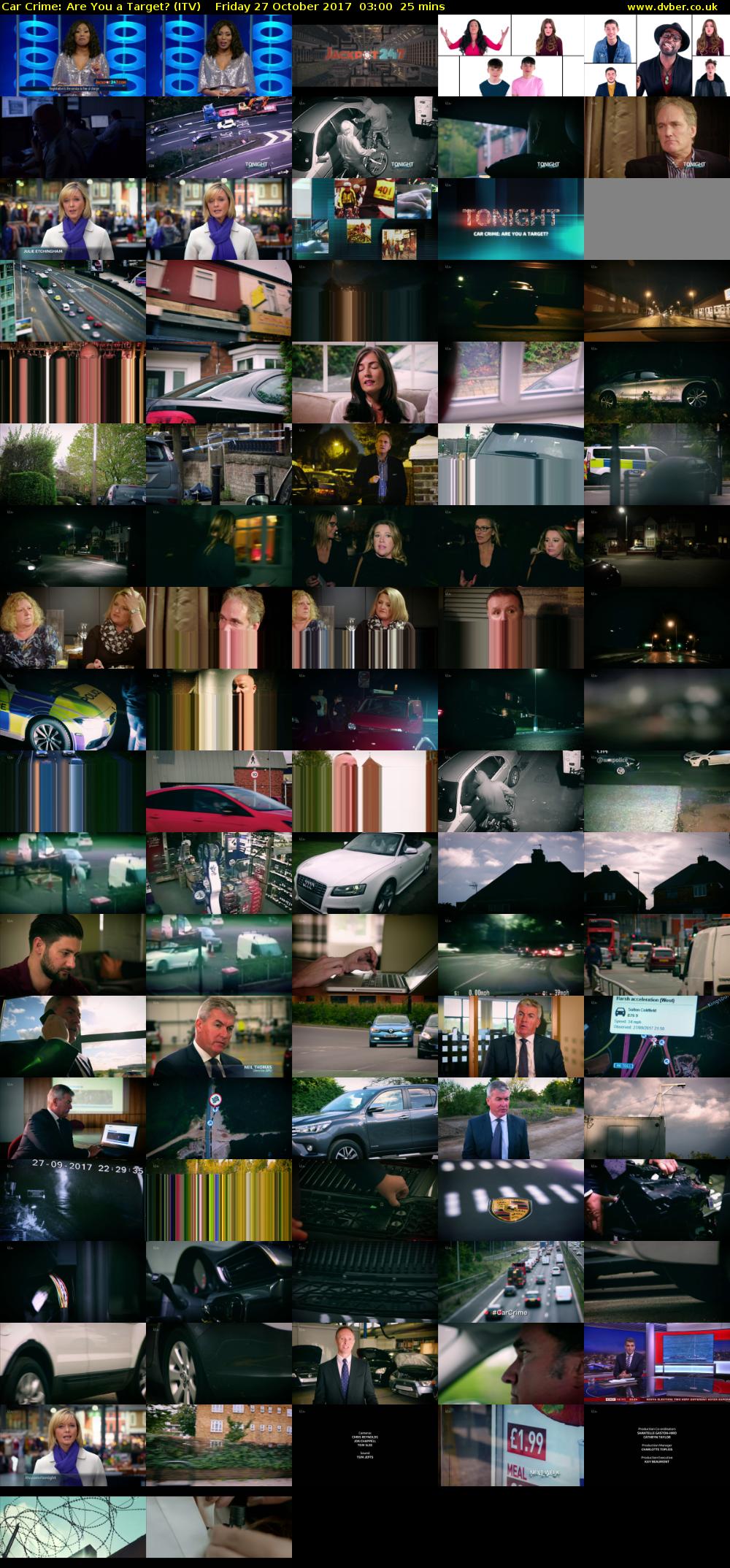 Car Crime: Are You a Target? (ITV) Friday 27 October 2017 03:00 - 03:25
