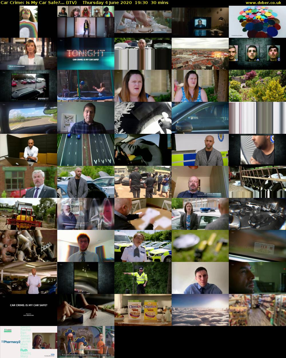 Car Crime: Is My Car Safe?... (ITV) Thursday 4 June 2020 19:30 - 20:00