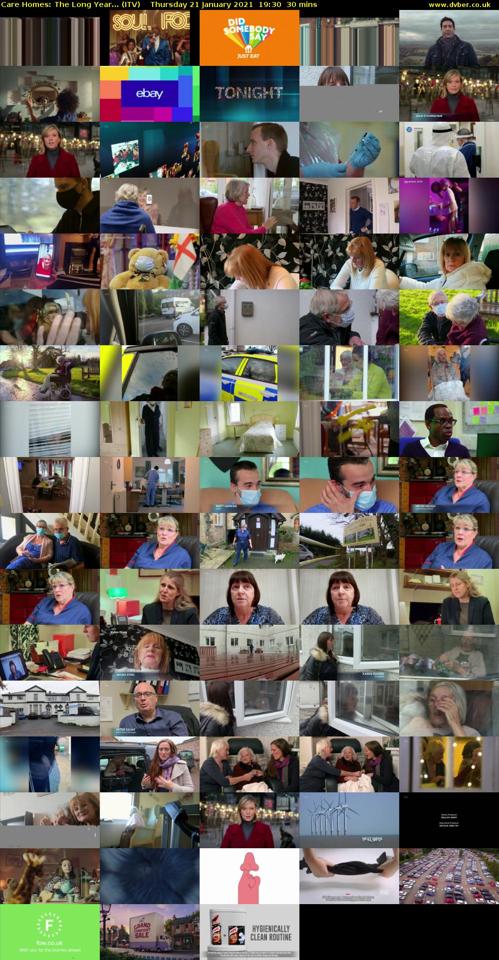 Care Homes: The Long Year... (ITV) Thursday 21 January 2021 19:30 - 20:00