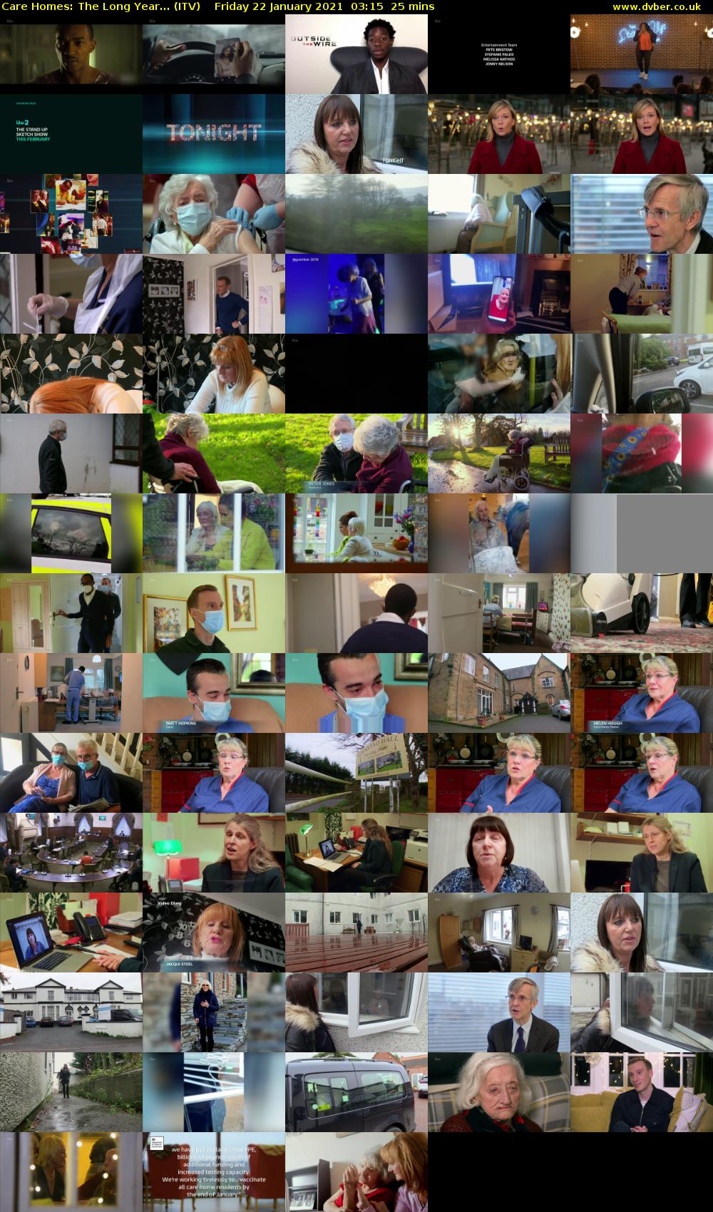 Care Homes: The Long Year... (ITV) Friday 22 January 2021 03:15 - 03:40