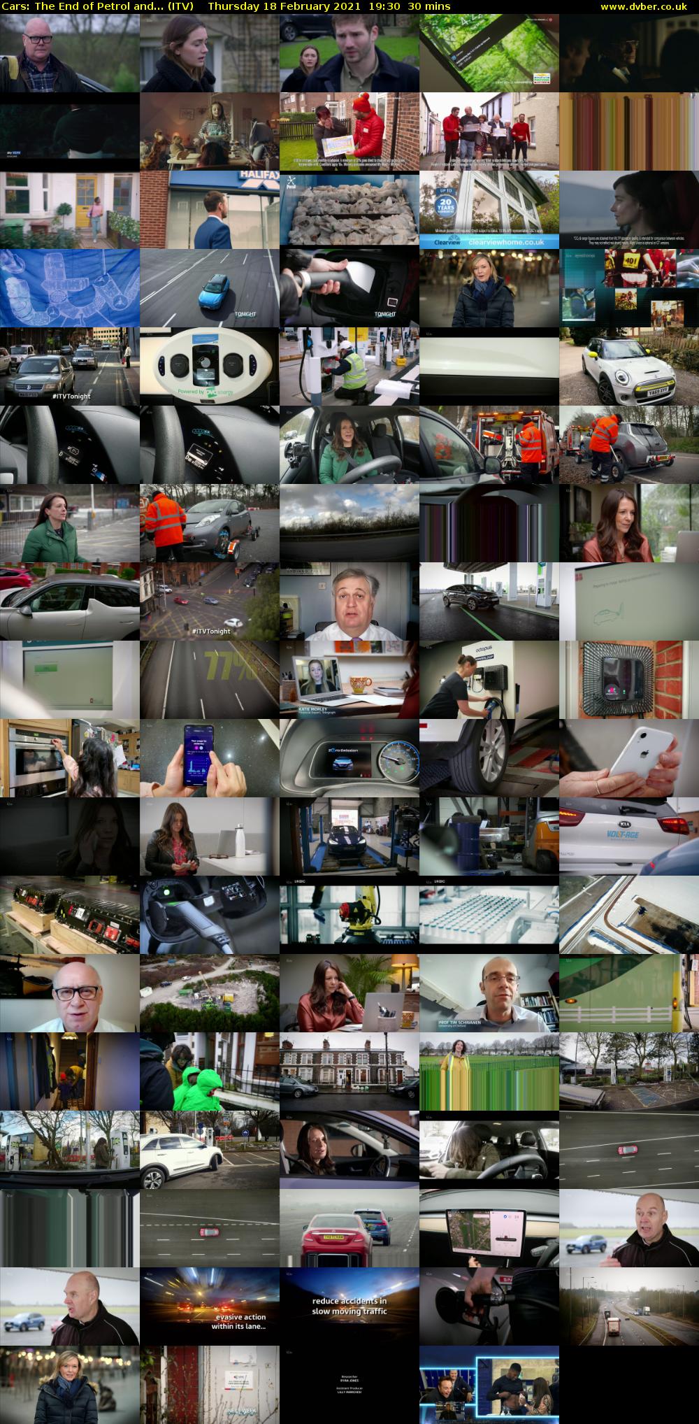 Cars: The End of Petrol and... (ITV) Thursday 18 February 2021 19:30 - 20:00