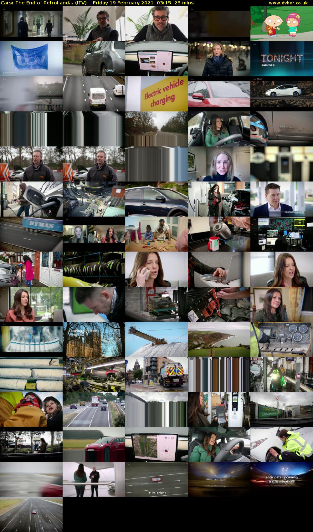 Cars: The End of Petrol and... (ITV) Friday 19 February 2021 03:15 - 03:40