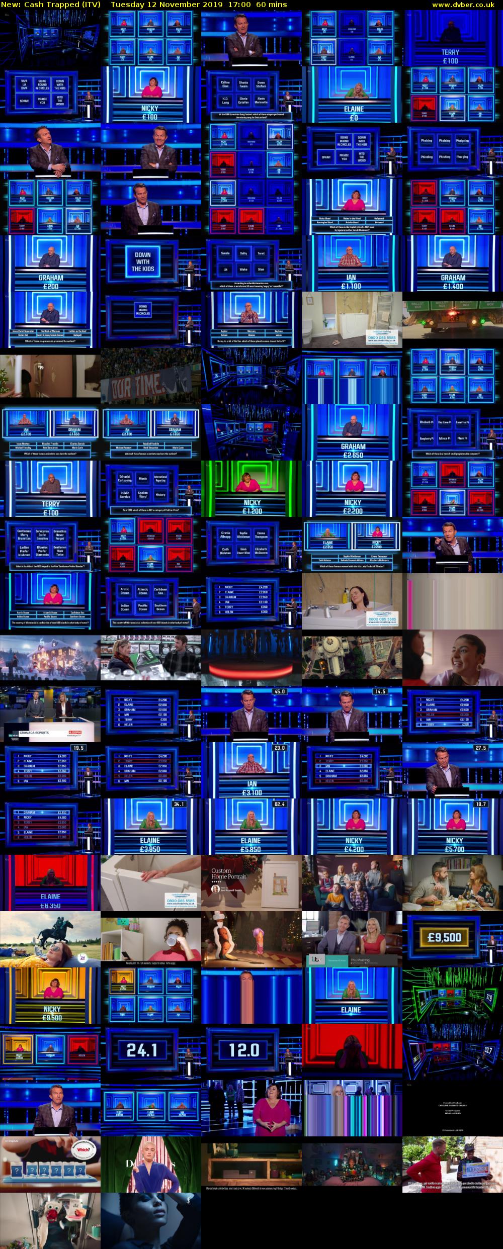 Cash Trapped (ITV) Tuesday 12 November 2019 17:00 - 18:00