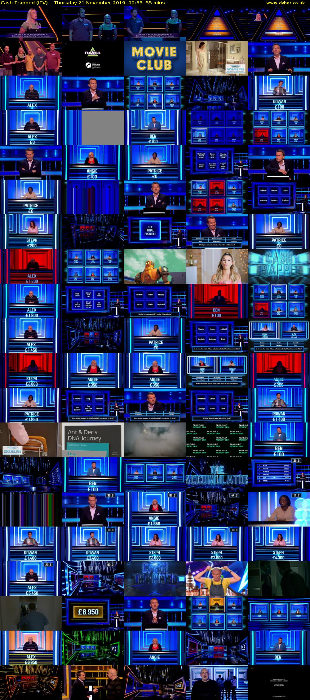 Cash Trapped (ITV) Thursday 21 November 2019 00:35 - 01:30