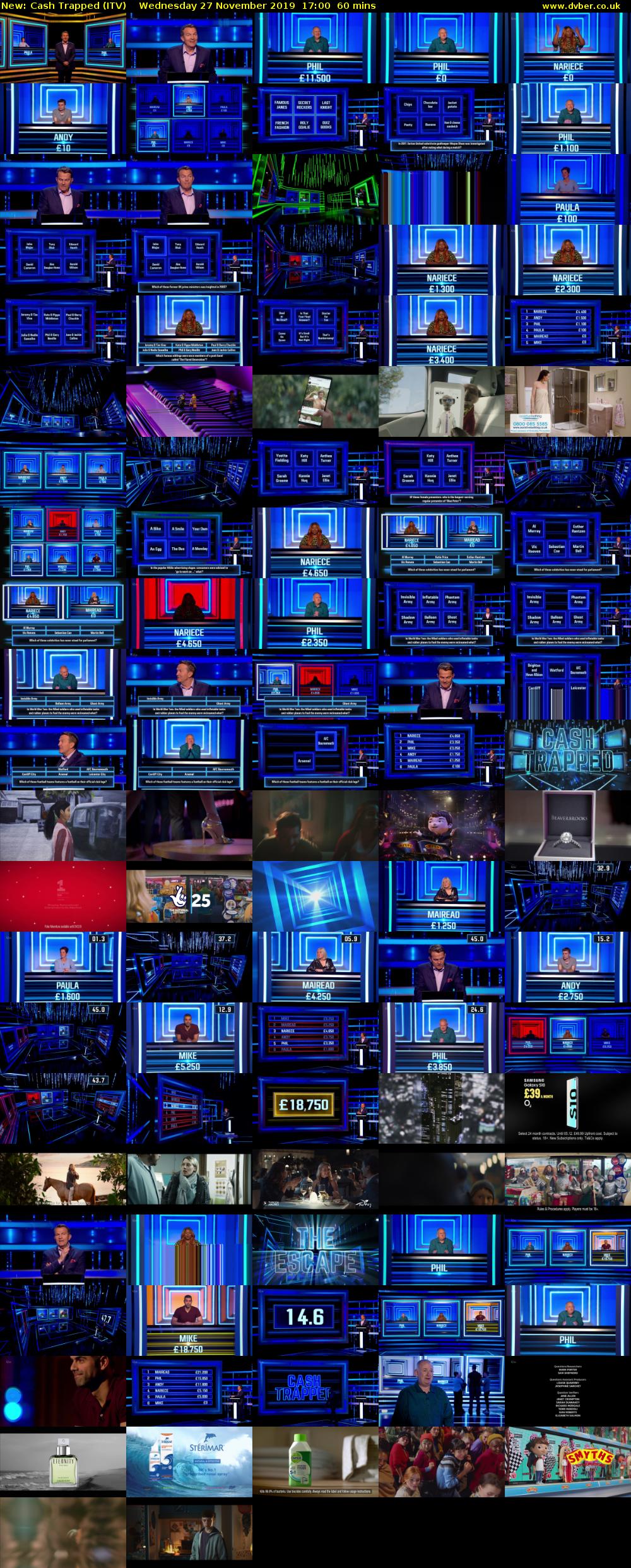 Cash Trapped (ITV) Wednesday 27 November 2019 17:00 - 18:00