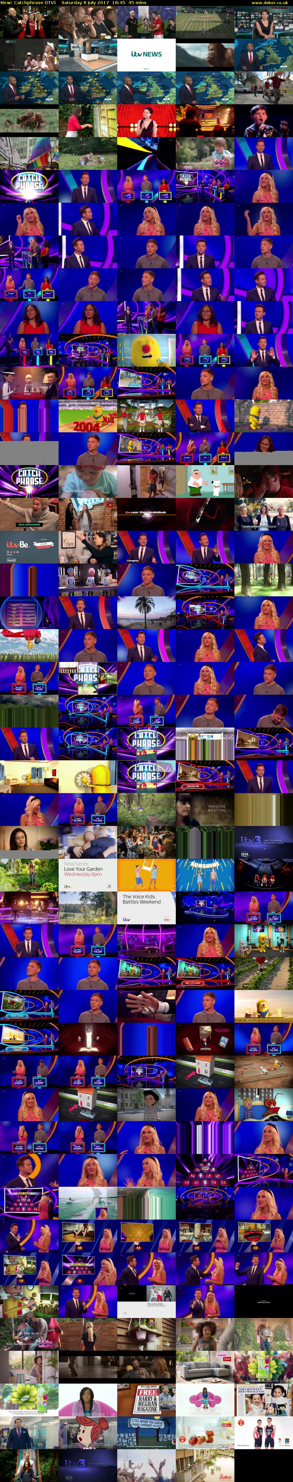 Catchphrase (ITV) Saturday 8 July 2017 18:45 - 19:30