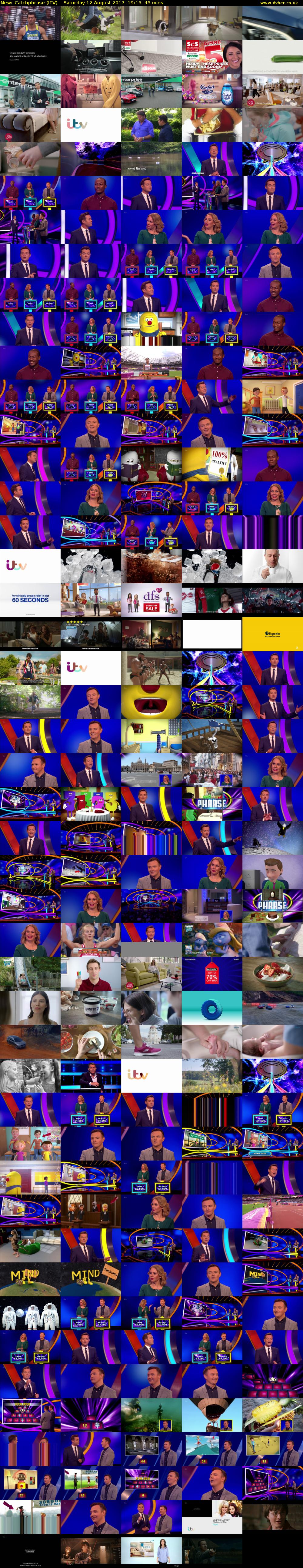 Catchphrase (ITV) Saturday 12 August 2017 19:15 - 20:00