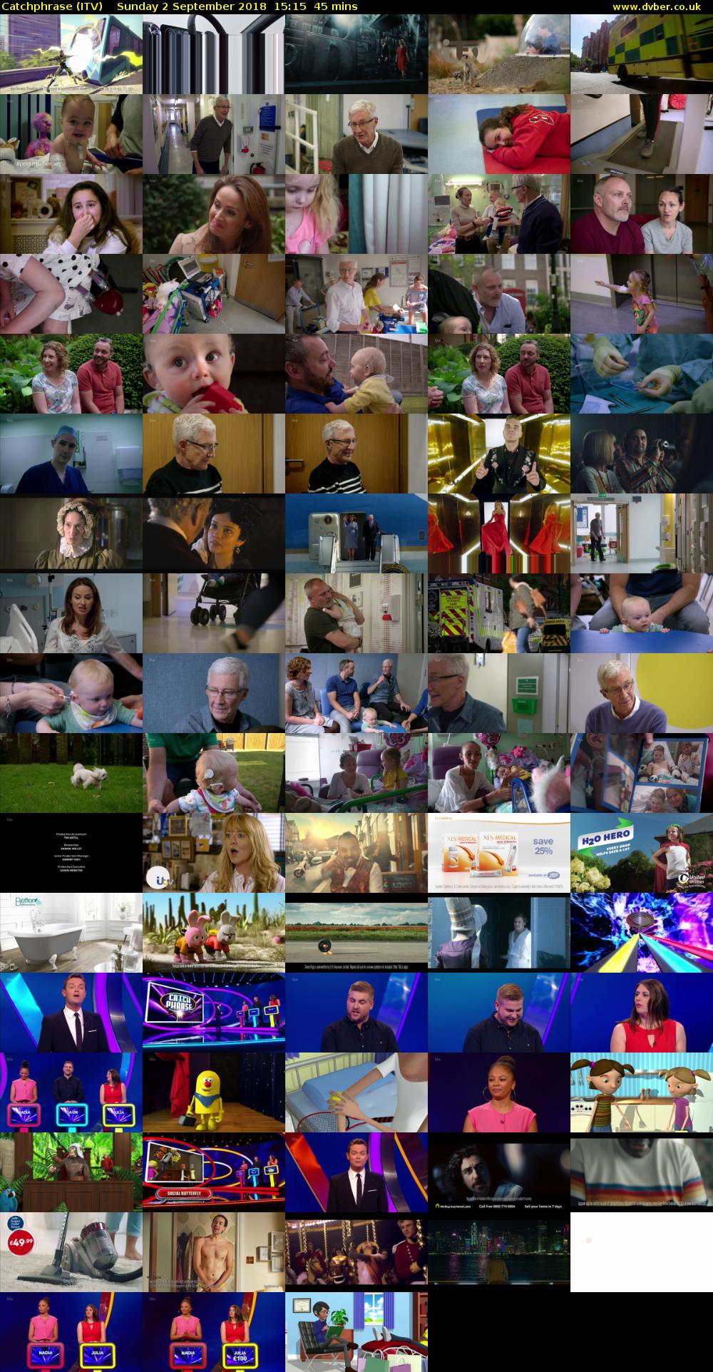 Catchphrase (ITV) Sunday 2 September 2018 15:15 - 16:00