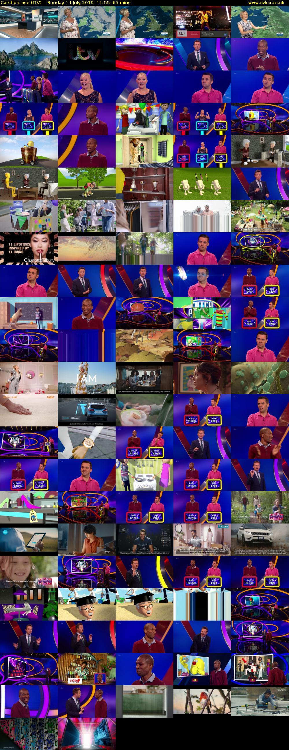 Catchphrase (ITV) Sunday 14 July 2019 11:55 - 13:00