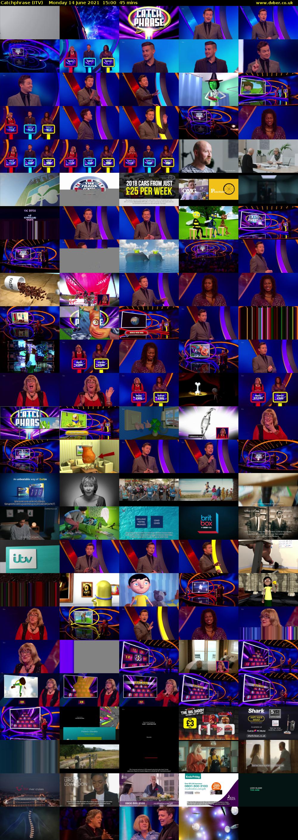 Catchphrase (ITV) Monday 14 June 2021 15:00 - 15:45