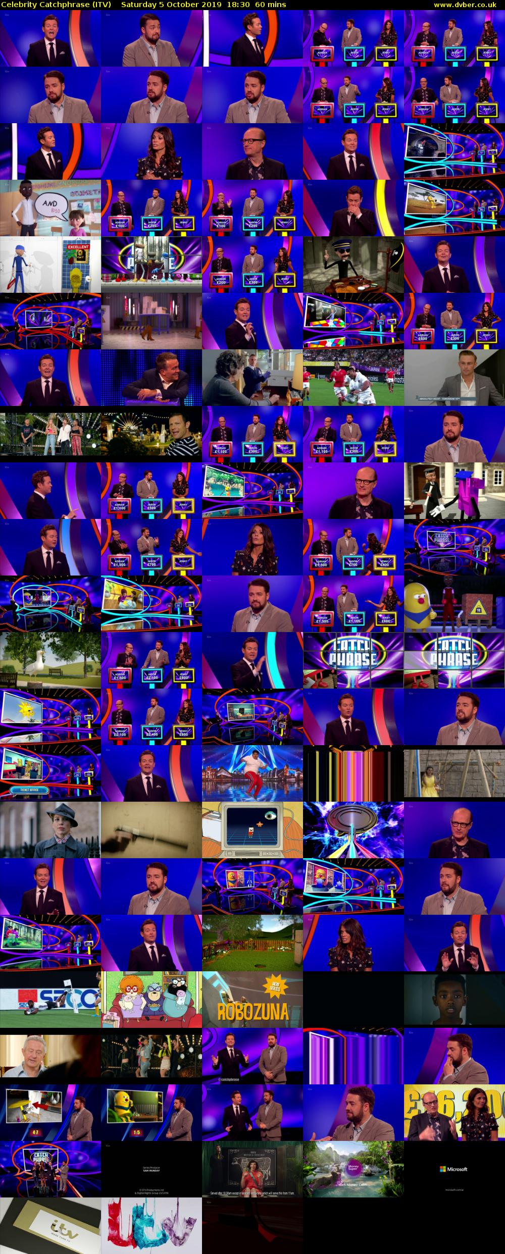 Celebrity Catchphrase (ITV) Saturday 5 October 2019 18:30 - 19:30