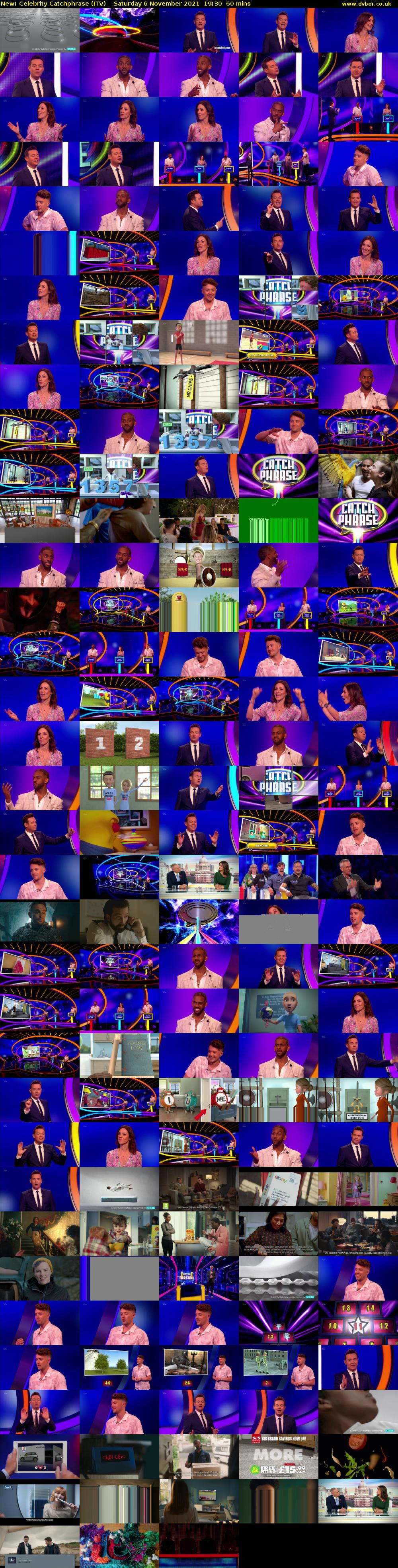 Celebrity Catchphrase (ITV) Saturday 6 November 2021 19:30 - 20:30