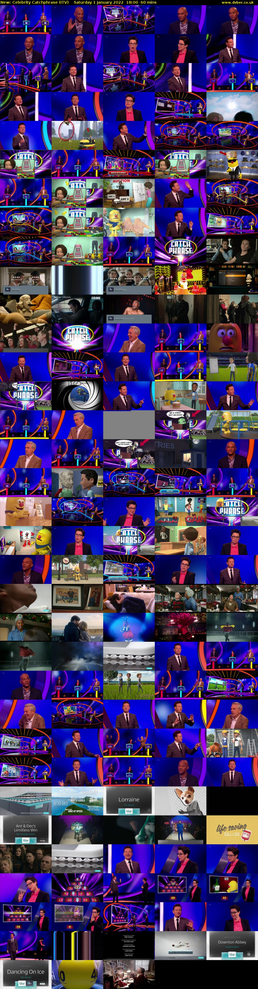 Celebrity Catchphrase (ITV) Saturday 1 January 2022 18:00 - 19:00
