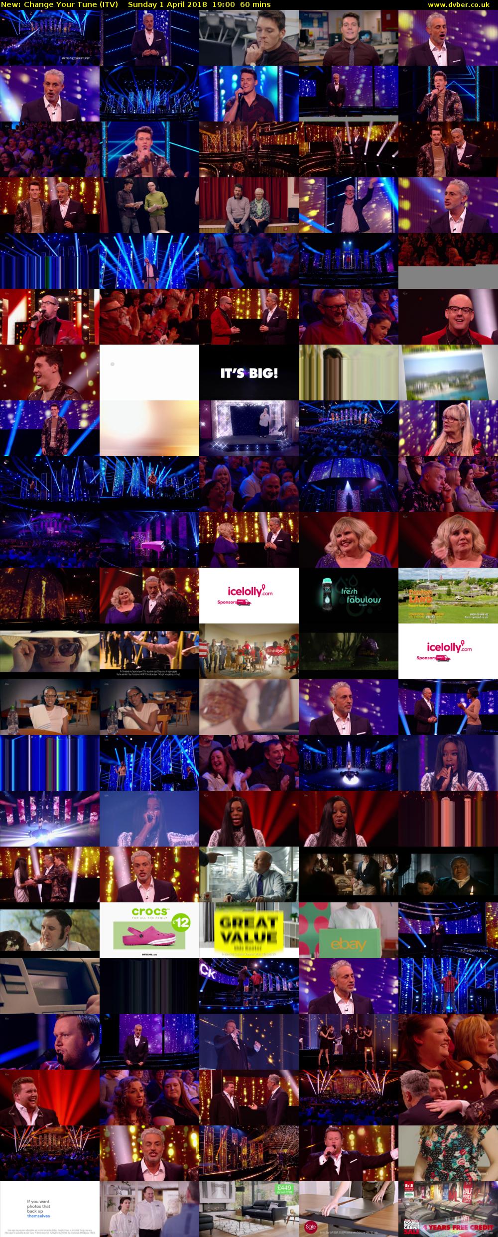 Change Your Tune (ITV) Sunday 1 April 2018 19:00 - 20:00